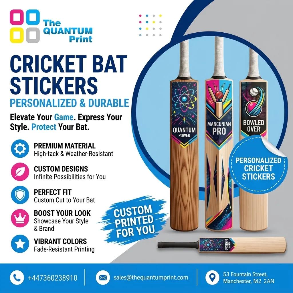Best 10 Cricket Bat Stickers Ideas for Players in the UK