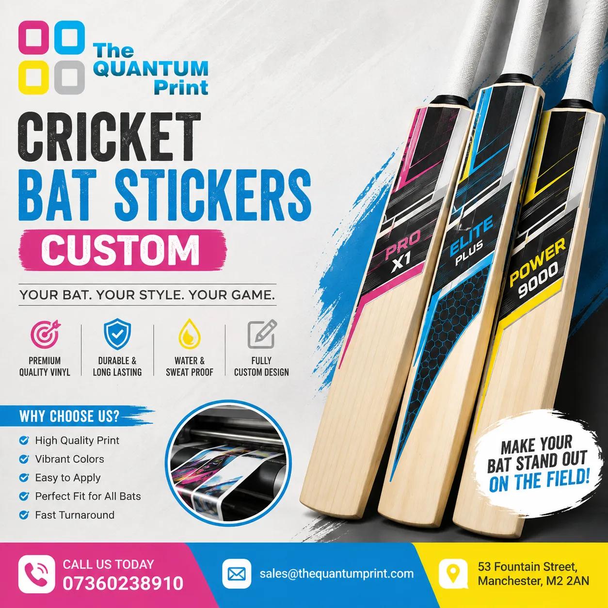 10 Best Ways to Personalise Your Cricket Bat with Stickers